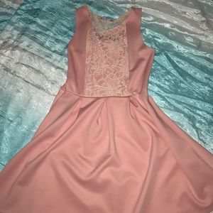Little girls pink dress